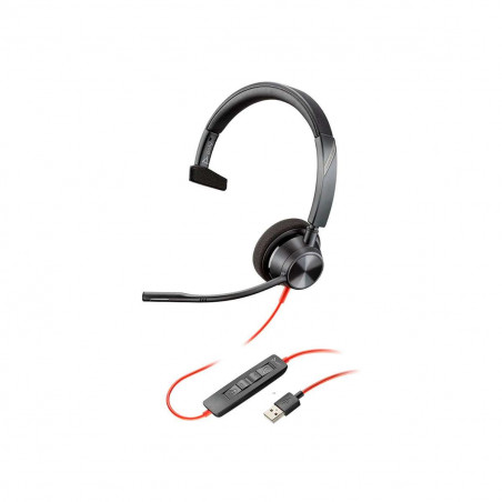 Headset USB Poly Blackwire C3310 Monoaural USB-A